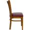 Emma and Oliver Vertical Slat Back Wooden Restaurant Dining Chair